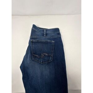 Silver Jeans Co Boyfriend Jeans Womens 33x29‎ Dark Wash Stretch Denim